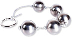 Metal Anal Balls, Stainless Steel Anal Sex Beads Butt Plug Bead with 5 Metal Balls String Rope BDSM Toys Vaginal Dialator Spreader Masturbation Anal Beeds Training for Women Men Beginner (Silver)