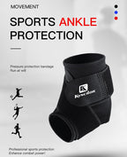 SUJAYU Ankle Brace & Elastic Supports for Men & Women, Ankle Support Ankle Compression Sleeve, Plantar Fasciitis Relief Achilles Tendonitis Brace Achilles Tendonitis Wrap, Pack of 1 (Blue, Medium)