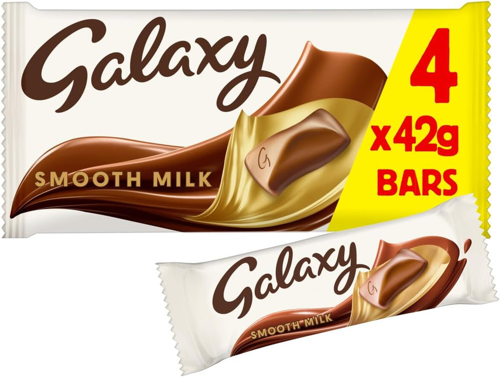 Galaxy Smooth Milk Bars Original Galaxy Chocolate Bar Pack Imported From The UK England The Very Best Of British Galaxy Chocolate Bars