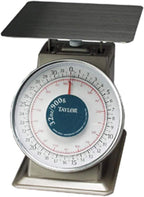 Taylor Precision THD32 Mechanical Scale, Analog, dial Type, 32 oz. x 1/8 oz./900 g x 2 g Capacity, Heavy Duty, top Loading Counter Model, Fixed dial, sloped face, 9" x 9" Stainless Steel Platform