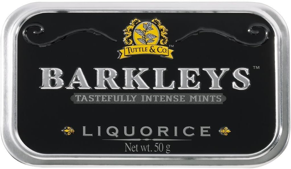 Barkleys Liquorice Mints 50g Tin (Case of 6)