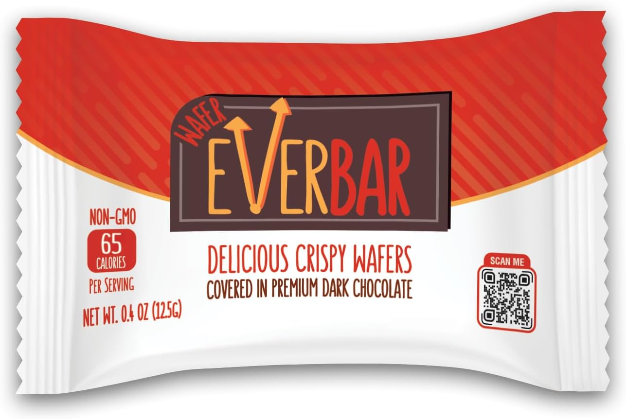 Itsy Bitsy - Dark'n Crispy Chocolate Mini Bars| Non-GMO, Dark Chocolate Wafer Candy Mini Bar | On the Go | With Coffee or Tea | Healthy Snack | Bite-Size Premium Wafer Chocolate (50 Count Mini (Pack of 1))