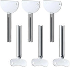 Toothpaste Squeezer, 2026 New Metal Tube Squeezer Key, Manual Toothpaste Roller Tube Wringer for Paint, Cream, Cosmetic and Hair Dye (6 Pcs)