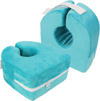 Adult Bed Sore Pads Wedge Foot Support Pillow Pressure Ulcer Ankle Protector Ring Foot Rest Pillows Bedridden Patient Elderly Heel Cushion Sleeping Elevated Foam Pad Leg Post Surgery Recovery Pillow