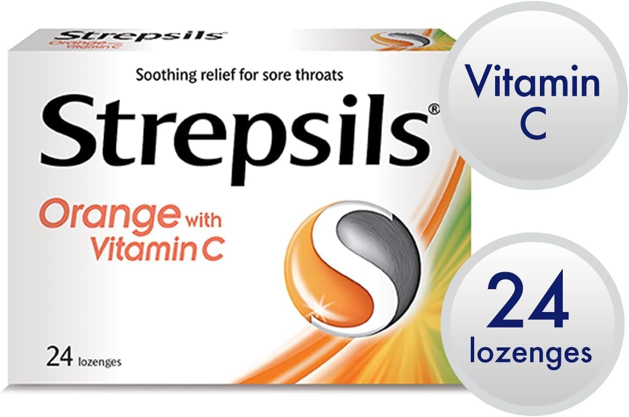 Strepsils Orange with Vitamin C 24 Lozenges