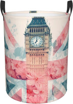 British Flag Print Laundry Basket For Storage Bins Gift Baskets Bedroom Clothes Hamper
