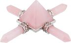 rockcloud Pyramid Energy Generator, Reiki Chakra Healing Crystal Stone,Rose Quartz