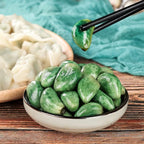腊八蒜 翡翠绿蒜 Laba garlic,emerald green garlic,pickled pickles,sweet and sour garlic,sweet and sour garlic garlic Shandong specialty,pickled vegetables(Laba Garlic 260g (bagged),2 can)