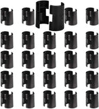 Wire Shelf Clips, Wire Shelving Shelf Lock Clips 25 Pairs 50 Pieces for 3/4" Post,Shelving Sleeves, Fits with Thunder Group, Alera, Honey Can Do, Eagle, Regency, Metro