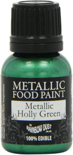 Rainbow Dust Metallic Paint Holly Green