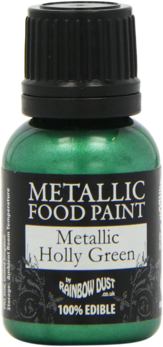 Rainbow Dust Metallic Paint Holly Green