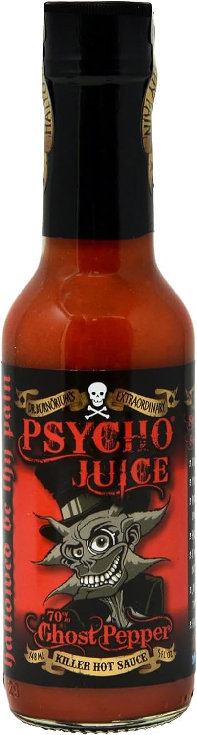 Psycho Juice Hot Chili Sauce 70% Ghost Pepper