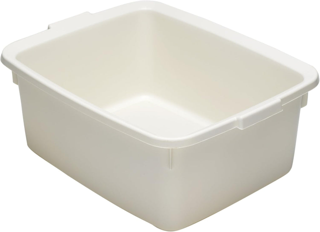 Addis 502814 Plastic Butler Large Rectangular Bowl, Linen Cream, 12 Litre