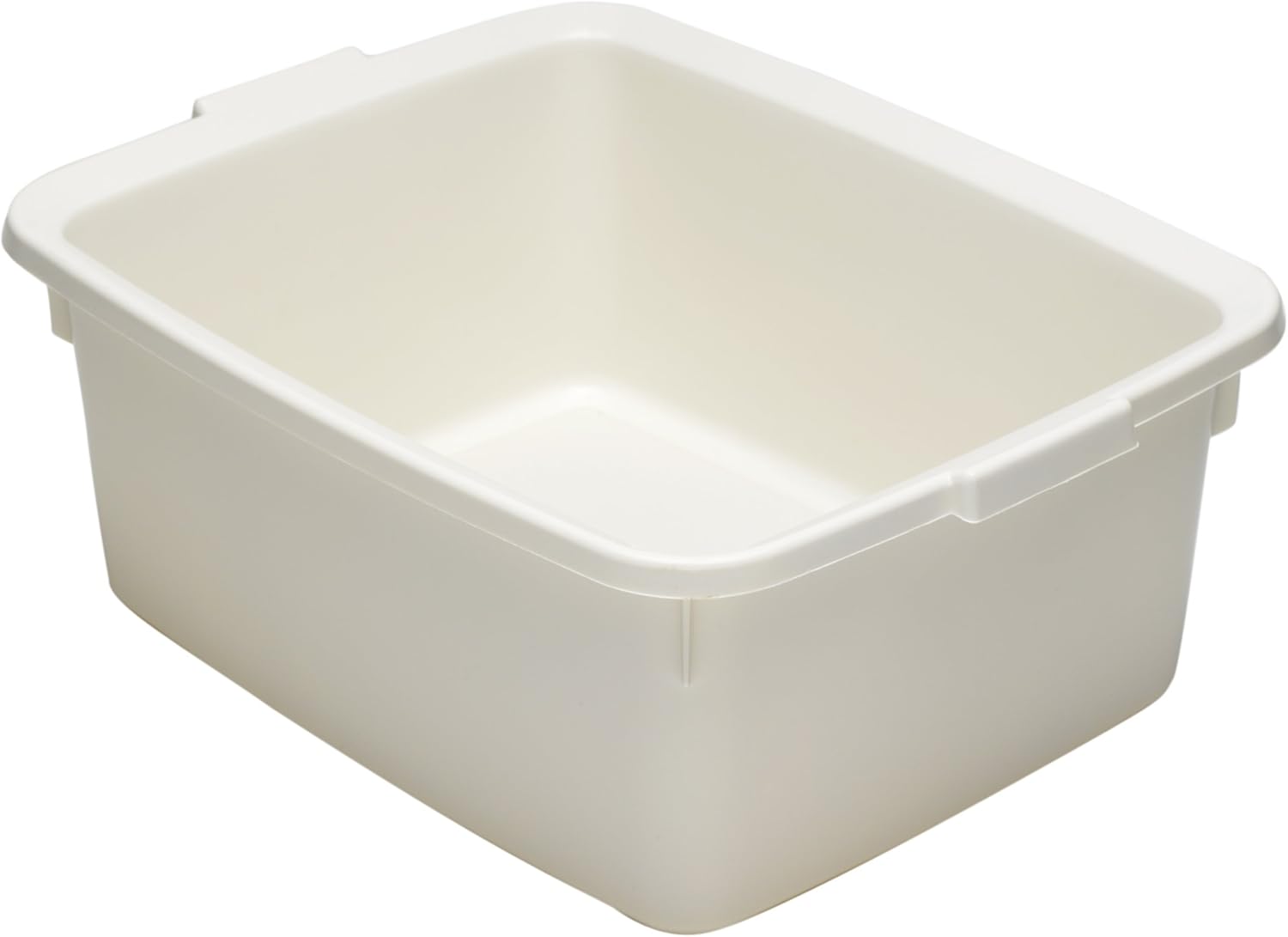 Addis 502814 Plastic Butler Large Rectangular Bowl, Linen Cream, 12 Litre