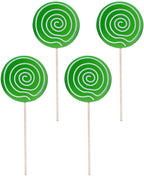 Zerodeko 4 Pcs Lollipop Props Large Candy Ornaments Fake Food Photo Prop Carnival Cosplay Decoration for Wedding Birthday Party Supplies Green