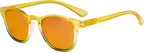 Eyekepper Ladies Blue Light Blocking Reading Glasses with Orange Tinted Filter Lens - Night Sleep Computer Readers Women - Yellow-Green Frame +1.25
