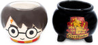 Silver Buffalo Harry Potter Gryffindor Cauldron 2pc Ceramic 3D Sculpted Mini Cup Set, Perfect as a Sugar, Cream, or Milk set, 3.5 Ounces