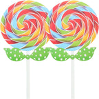Didiseaon 2pcs Fake Lollipop Prop Candy Ornaments for Photo Props Carnival Cosplay Wedding Birthday Toy Party Supplies