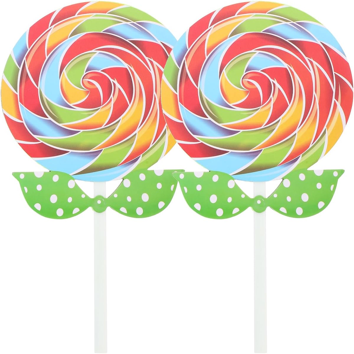 Didiseaon 2pcs Fake Lollipop Prop Candy Ornaments for Photo Props Carnival Cosplay Wedding Birthday Toy Party Supplies