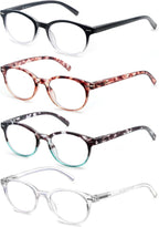 Blue Light Blocking Reading Glasses Women Round Readers Cute Cheaters for Small Head&Face Black/Clear/Tortoiseshell
