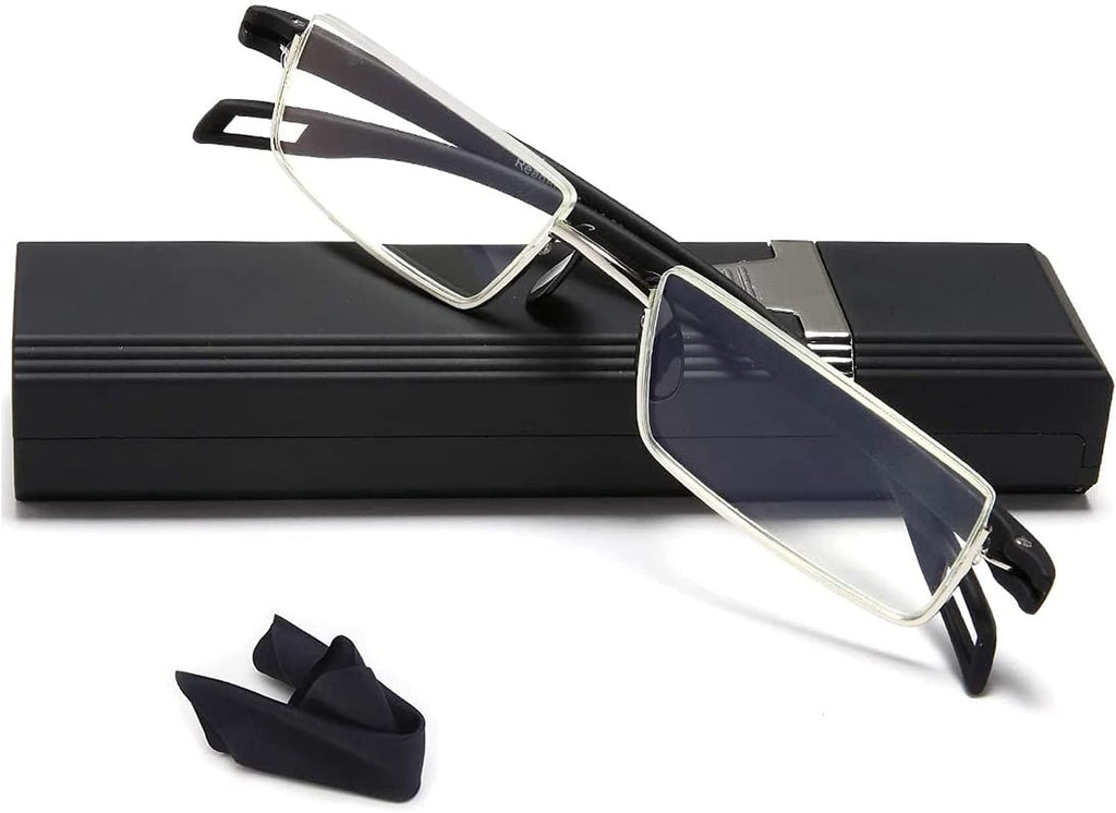 EYEURL Reading Glasses Half-Frame Computer Readers for Men and Women +1.75 Anti-blue Lightweight Quality Thin Optics Eyeglass