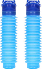 Emergency Urinal for Kids Adult,Portable Reusable Outdoor Urinal Potty Pee Bottle, Outdoor Shrinkable Urinal for Travel, Camping, Hiking, Traffic Jam and Queuing-2 Pack 750ml Blue