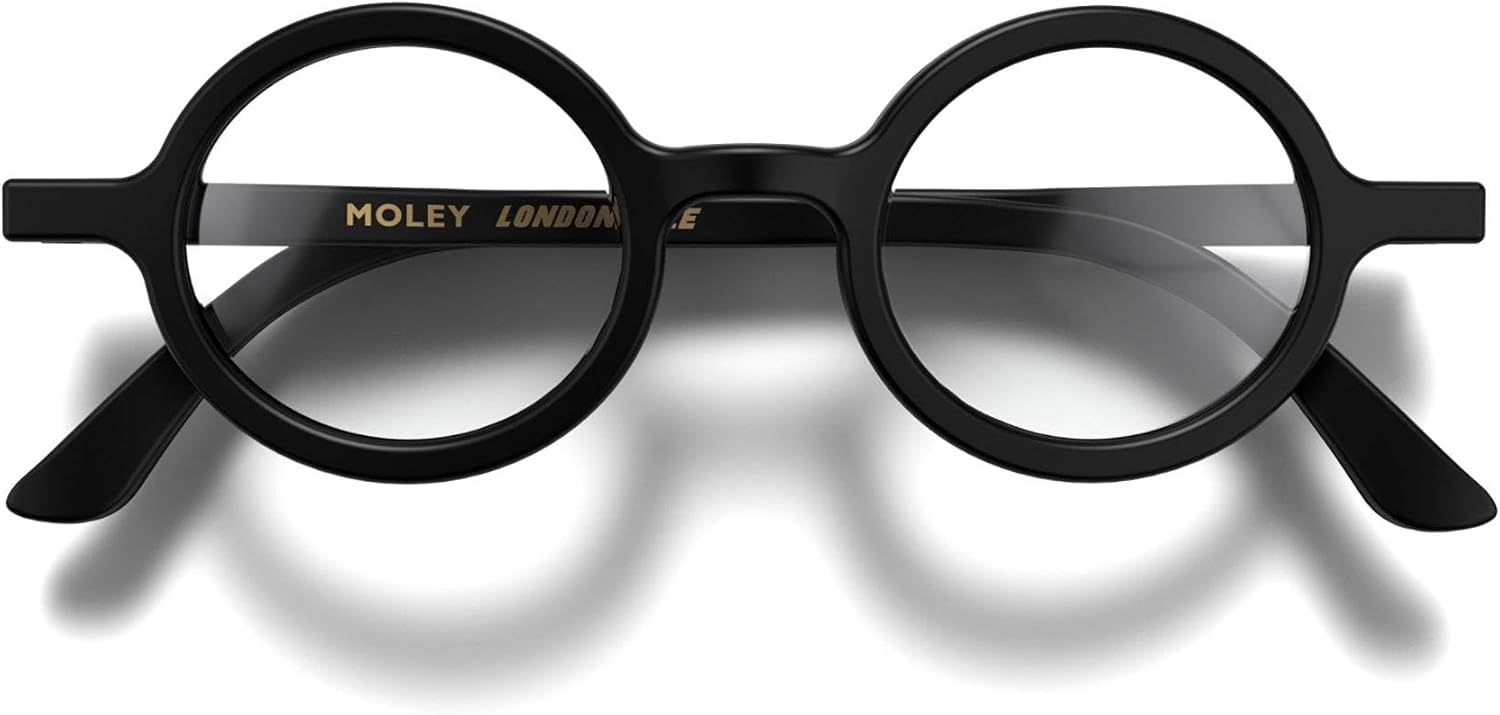 LONDON MOLE® Moley reading glasses | Cool round shaped readers | Men’s Women’s Unisex | Spring hinges