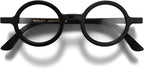 LONDON MOLE® Moley Blue light glasses | Round-shaped blue blockers | Anti-eyestrain | Unisex | Spring Hinges