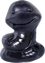 2 Inch Crystal Snake Figurine Handcrafted,Obsidian Crystal Sculpture Healing Energy Stone Spiritual Decor Unique Gift for Collectors Meditation Altar Mystical Statue Reiki Energy