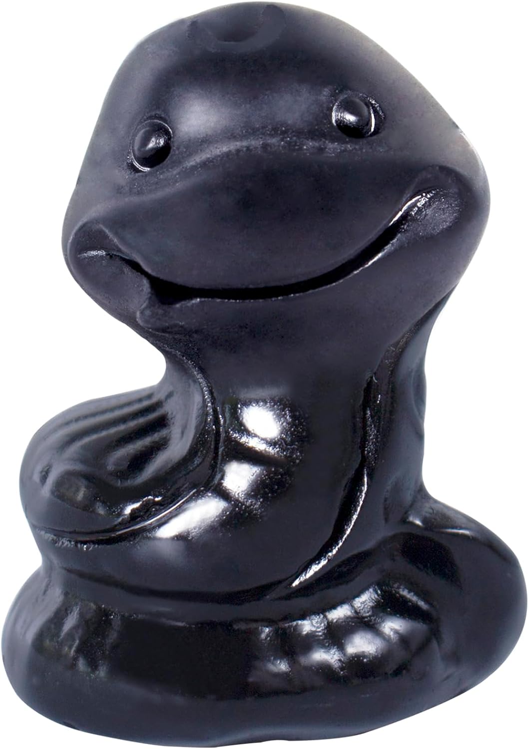 2 Inch Crystal Snake Figurine Handcrafted,Obsidian Crystal Sculpture Healing Energy Stone Spiritual Decor Unique Gift for Collectors Meditation Altar Mystical Statue Reiki Energy