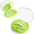 New Double-layer Aligner Case with Belt Chewing,Removal Tool,Cleaning Brush,Built in Mirror Orthodontic Case