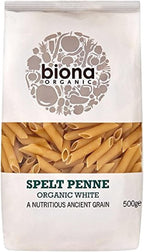 BIONA Organic White Spelt Penne, 500 GR