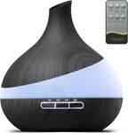 500ML Essential Oil Diffuser: Aromatherapy Humidifier with Remote Control & 14 Colors LED - 1/3/6H Timer, Auto Shut-Off, BPA-Free Cool Mist for Home Bedroom Spa Yoga