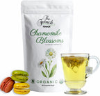 The French Touch Chamomile Tea ORGANIC | 1.5g x 30 Pyramid Bags |100% Certified USDA Organic | Plant based tea bags | Select Premium Tea | Whole Flower (Chamomile) | Caffeine-free
