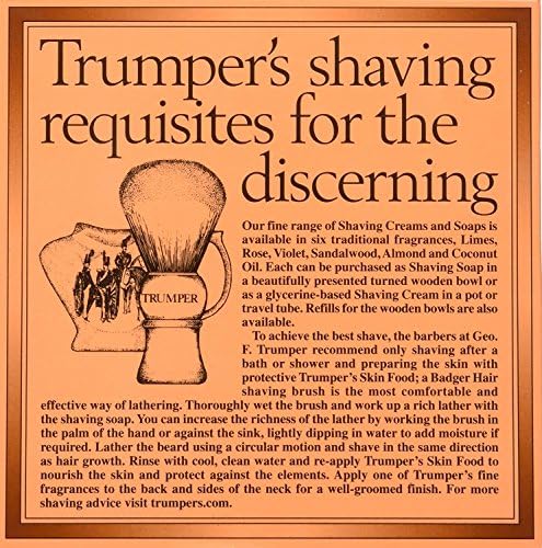 Geo F. Trumper, Almond Shaving Soap With Wood Bowl, 80 Gram