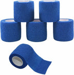 [6 Pack-2" x5Yards] MINGYUE Self Adhesive Bandage Wrap,Athletic Tape,Sports Tape,Wrist and Ankle Wrap Tape,Cohesive Bandage for Vet Wrap(Blue)