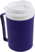 Hemoton Spill Proof Insulated Adaptive Cup for Disabled Adults Lightweight Nursing Mug with Lid Non-Spill Drinking Aid for Elderly Patients