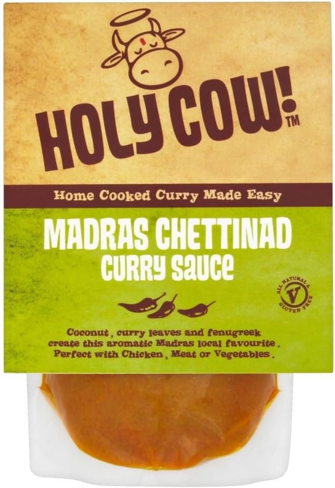 Holy Cow Madras Chettinad Curry Sauce (250g) - Pack of 2