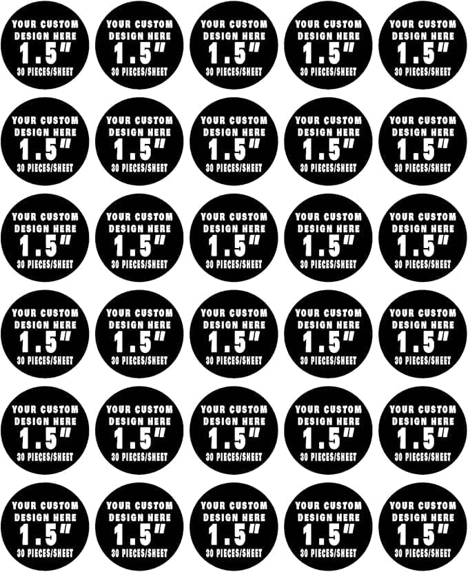 Your own picture - Create Your Special Event with Custom Edible Image Toppers - Upload Photos for Unique, Stylish Designs on Rectangular - 1.5" cupcake (30 pieces/sheet)