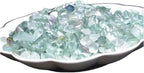 Natural Fluorite Tumbled Chips Crushed Crystal Stone, 7-9mm Polished Healing Crystal Chips Healing Reiki Crystal Jewelry Making Home Decoration