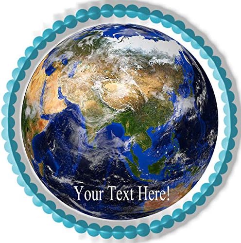 Earth Planet - Edible Cake Topper - 7.5" round