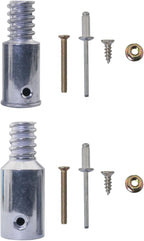 2PCS 1 in & 7/8 in Threaded Tip Replacement Ultra Threaded Tip Repair Kit Pole Handle Replacement Extension Pole Adapter Tips for Extension Poles Repairing