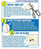 Instant Smile Triple Shade Temporary Tooth Kit - Replace A Missing Tooth in Just 5 Minutes!