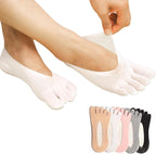 5 Pairs Five Finger Orthopedic Compression Socks, Toe Separator Socks, Breathable and Soft Align Toe Socks for Women Foot Size 9-11