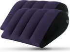 Portable Inflatable Wedge Pillow 2 Pack, Body Positioner for Sleep Support, Adjustable Travel Pillow - Lightweight Bed/Leg Support Pillow, Fast Inflation，for Home Outdoor Travel Blue