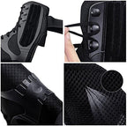 Kuangmi Ankle Brace Lace Up with Side Stabilizers and Cross Auxiliary Fixing Belt Strength Protection 1 Piece (S)
