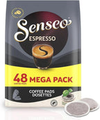 Senseo Espresso Coffee Pods – 48 Count – Powerful & Aromatic Dark Roast – Single-Serve Coffee Pads Compatible with Senseo Machines – Imported from the Netherlands