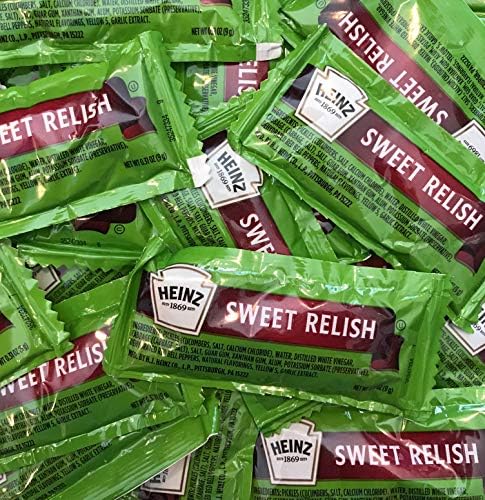 Heinz Sweet Relish Single Packs 50 Packs