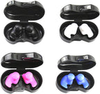 KOMBIUDA 4pairs Silicone Ear Plugs for Swimming Flexible Ear for Boy Girl and Adults Ergonomic Design for Pool Use