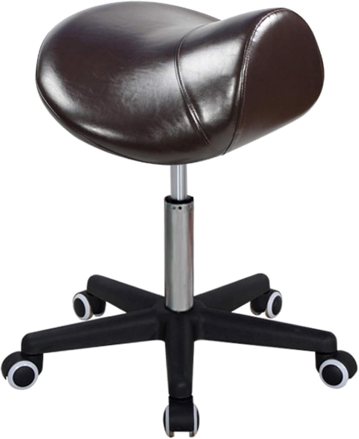 Master Massage Ergonomic Saddle Stool – Hydraulic Swivel Rolling Chair for Salon, Clinic, Tattoo, Dental, Spa, Workshop, and Office Coffee